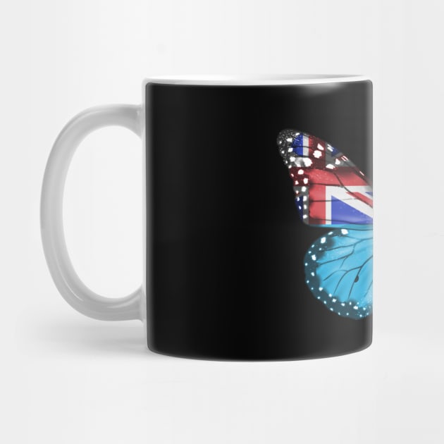 Fijian Flag  Butterfly - Gift for Fijian From Fiji by Country Flags